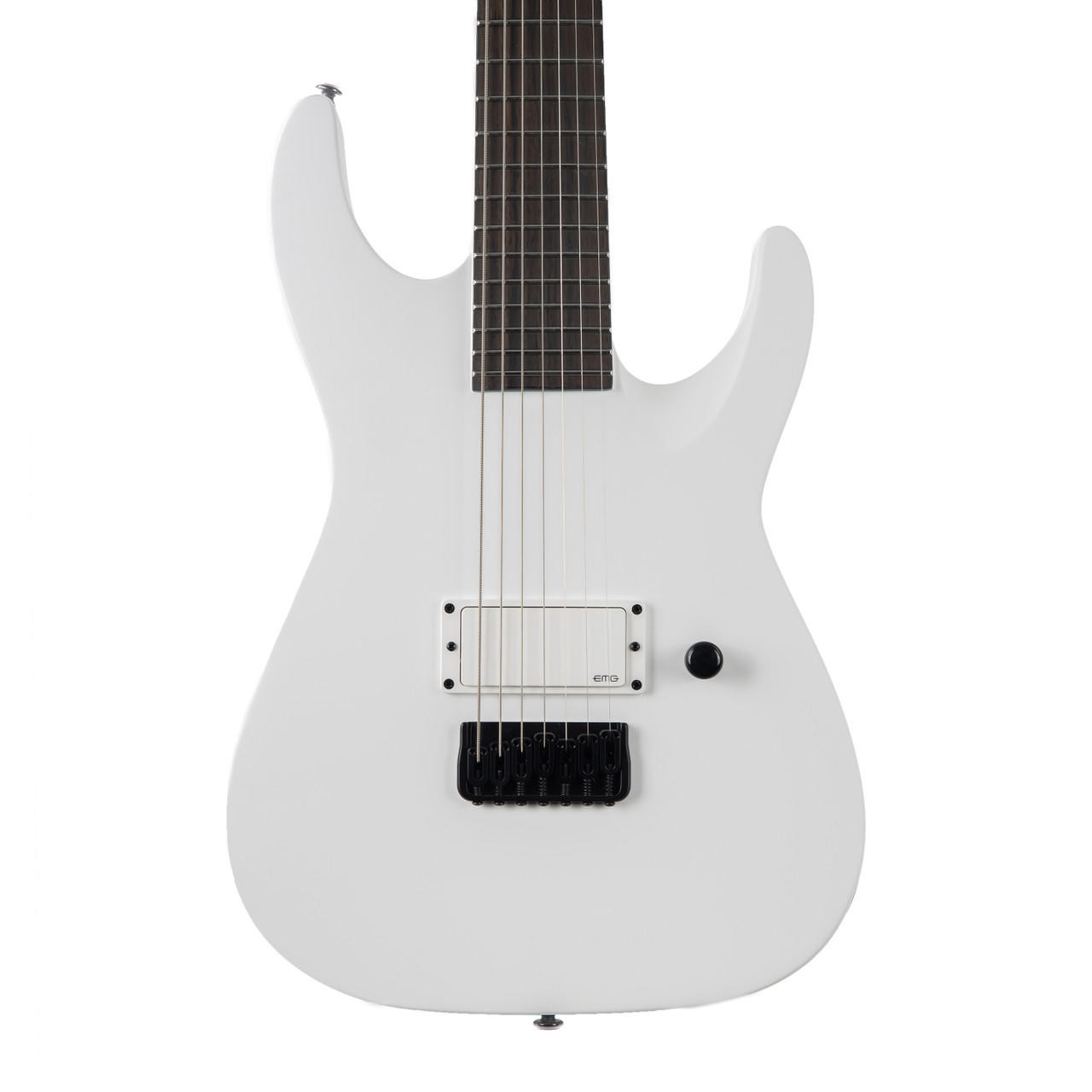 ESP LTD M-7BHT Arctic Metal Baritone 7 String - Snow White Satin