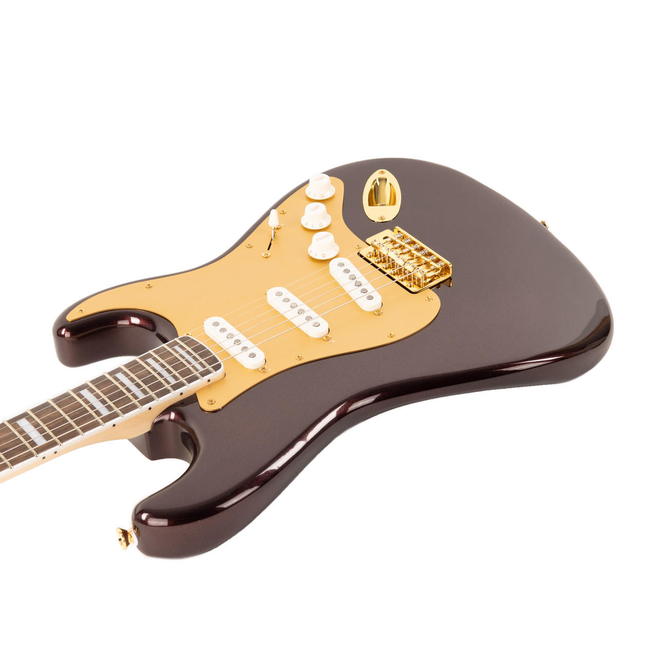 Squier 40th Anniversary Stratocaster Gold Edition Laurel - Ruby