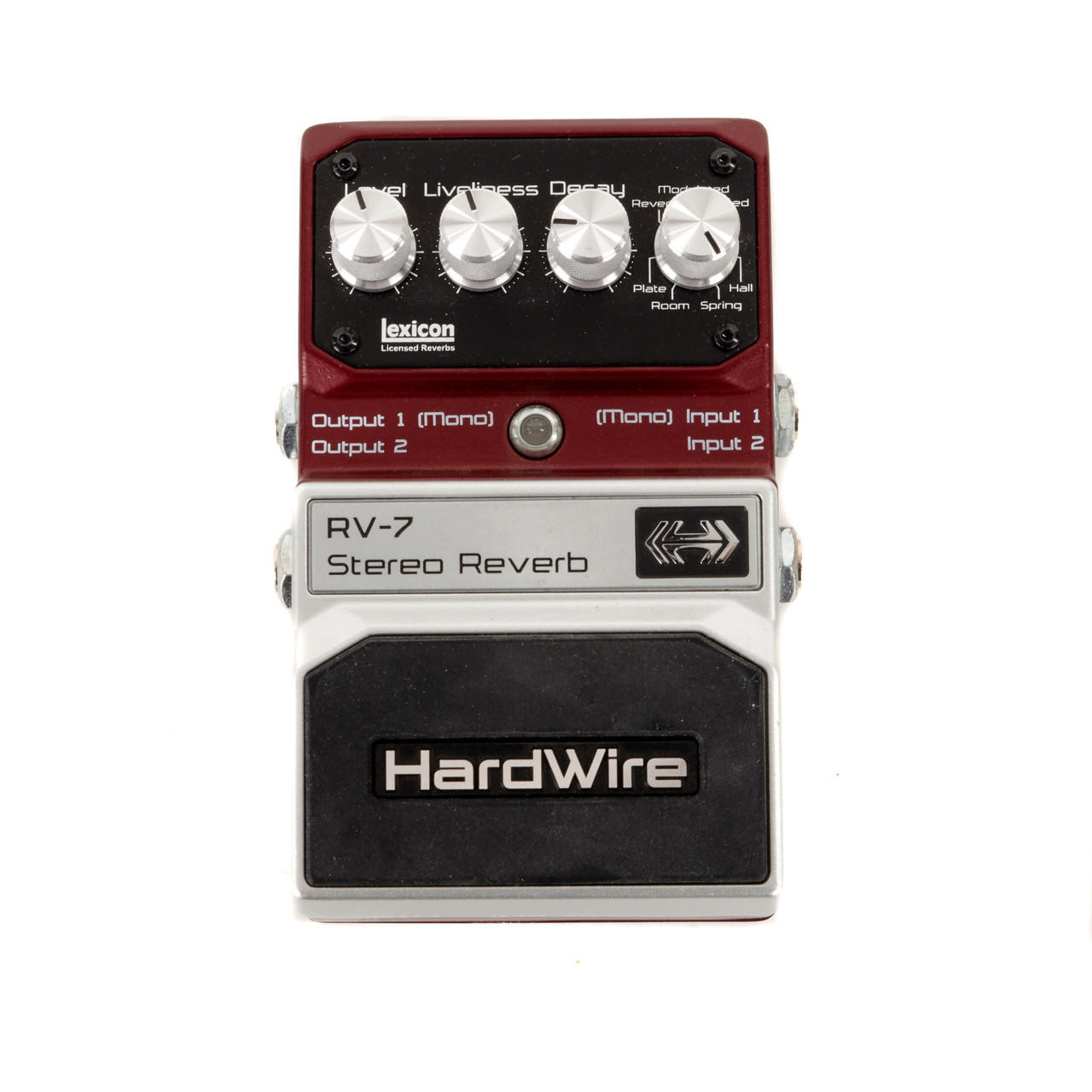 Used DigiTech Hardwire RV7 Stereo Reverb Pedal Cream City Music