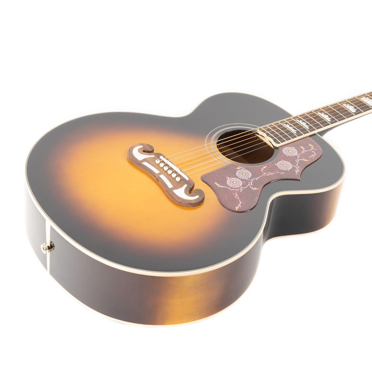 Epiphone J-200 Super Jumbo - Aged Vintage Sunburst Gloss | Cream