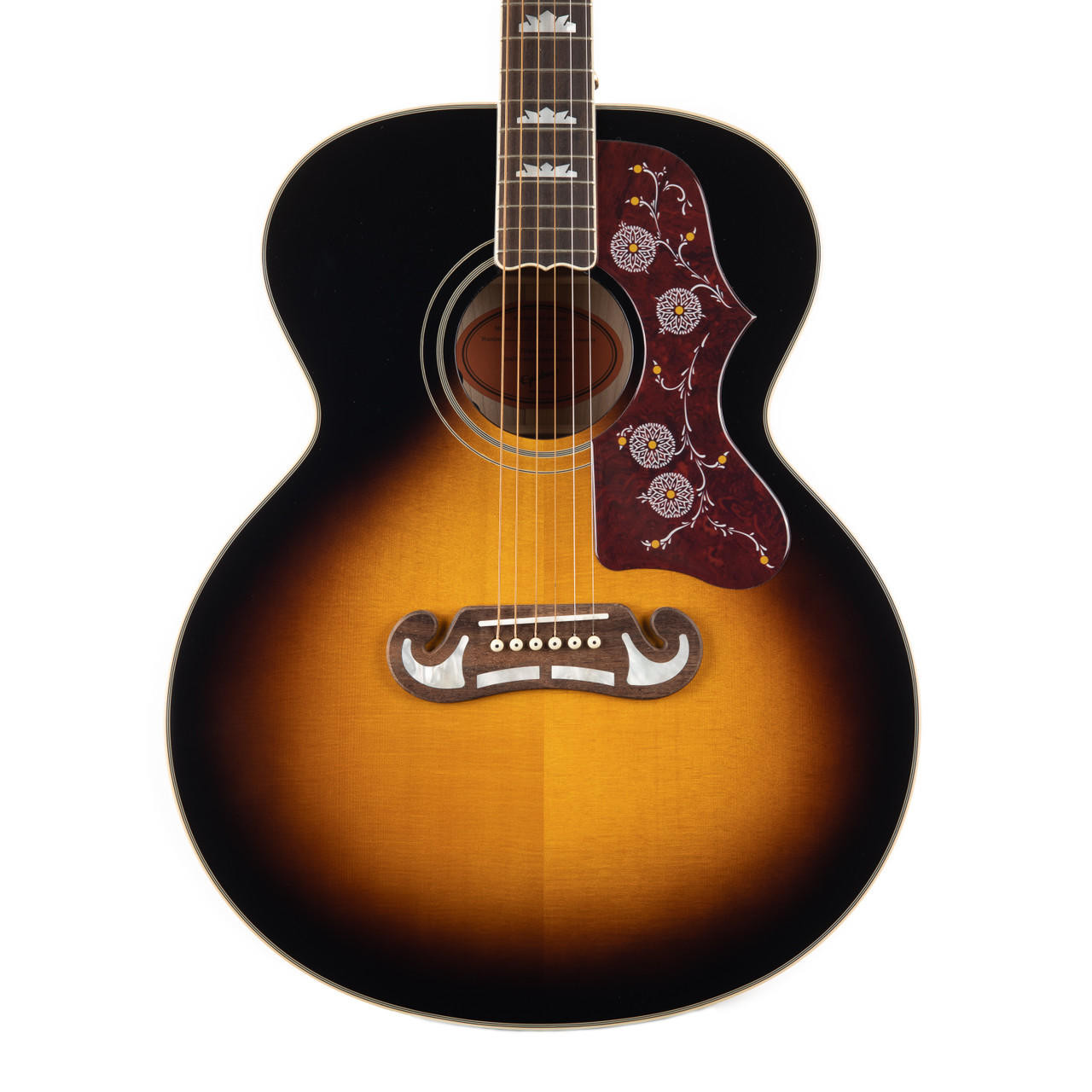 Epiphone J-200 Super Jumbo - Aged Vintage Sunburst Gloss | Cream