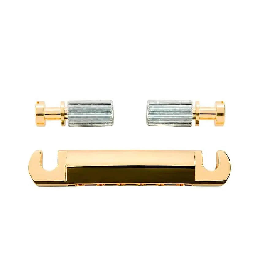Gibson Stop Bar Tailpiece with Studs and Inserts Gold Cream City Music