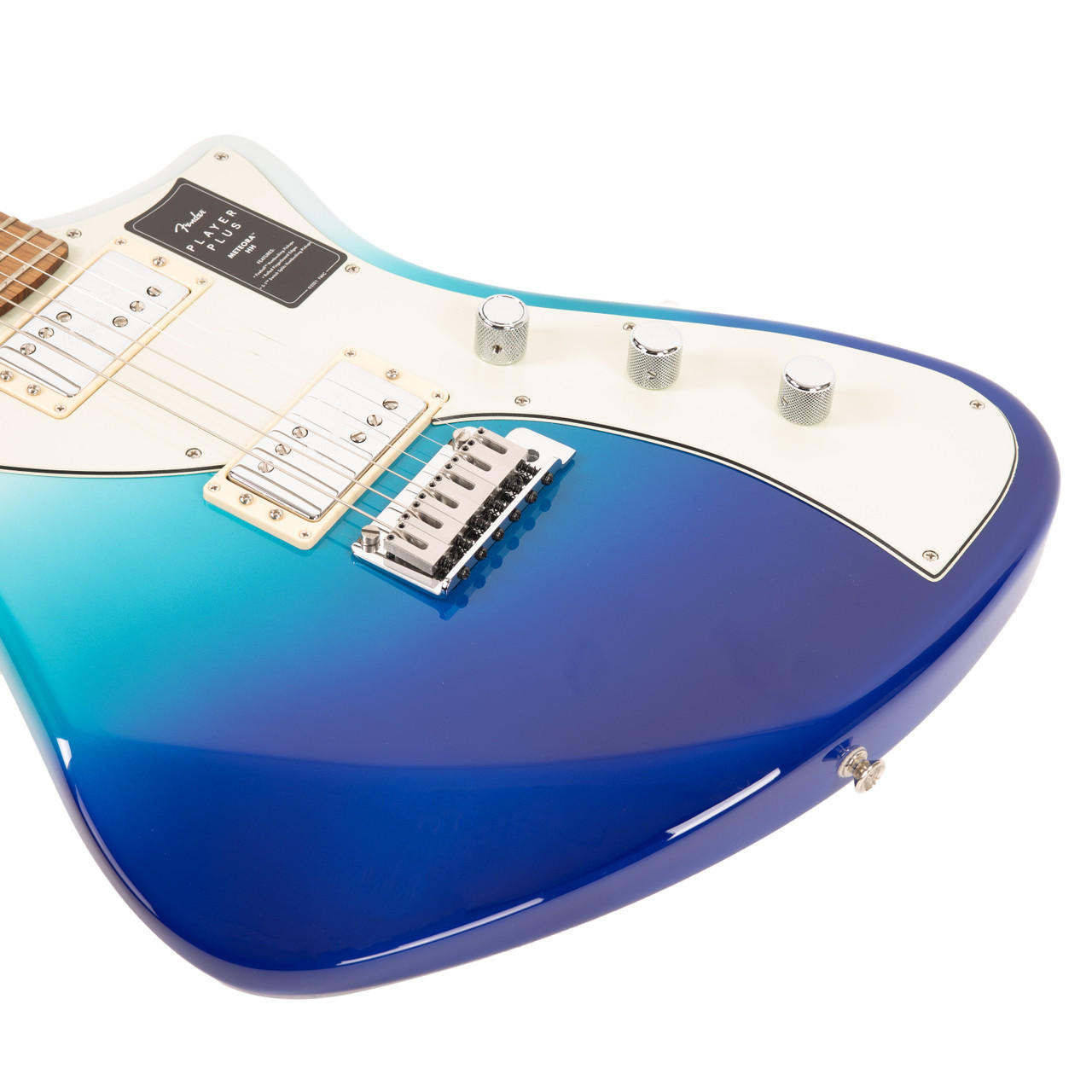 Fender Player Plus Meteora HH Pau Ferro - Belair Blue | Cream City