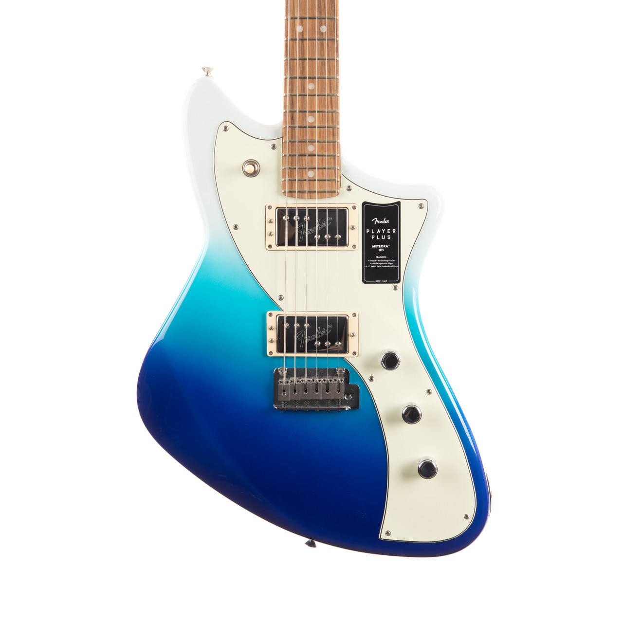 Fender Player Plus Meteora HH Pau Ferro - Belair Blue | Cream City