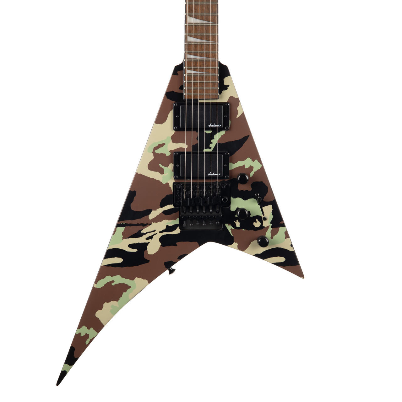 Jackson RRX24 カモ Jackson RRX24 X Series Rhoads - Woodland Camo | Cream City Music