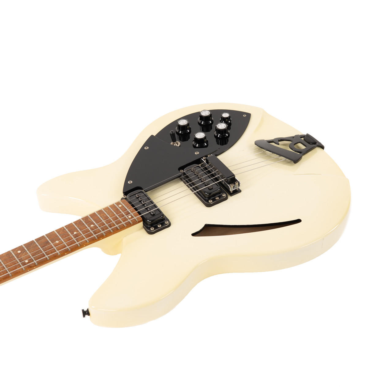 Vintage Rickenbacker 330 White Tuxedo 1990 | Cream City Music