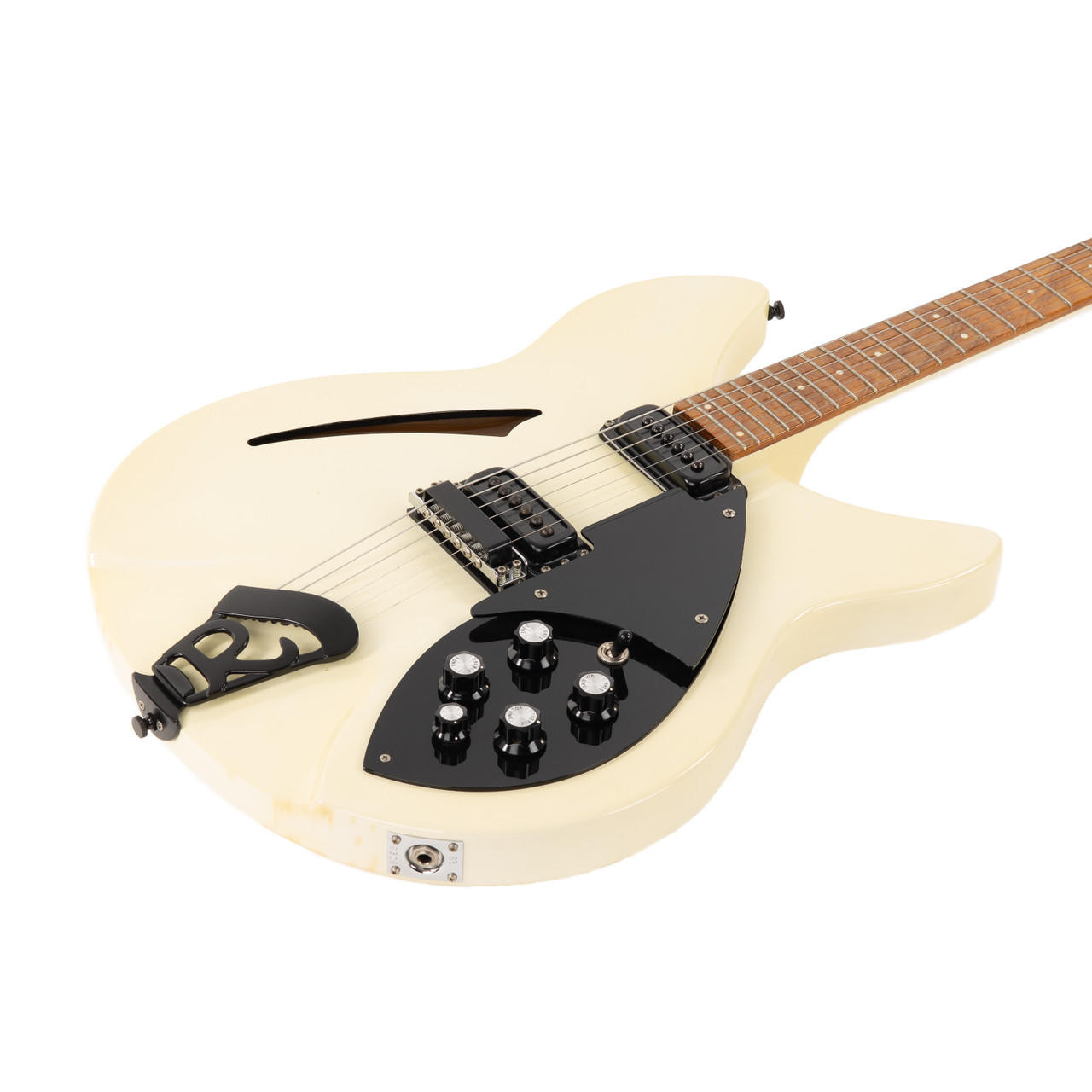 Vintage Rickenbacker 330 White Tuxedo 1990 | Cream City Music