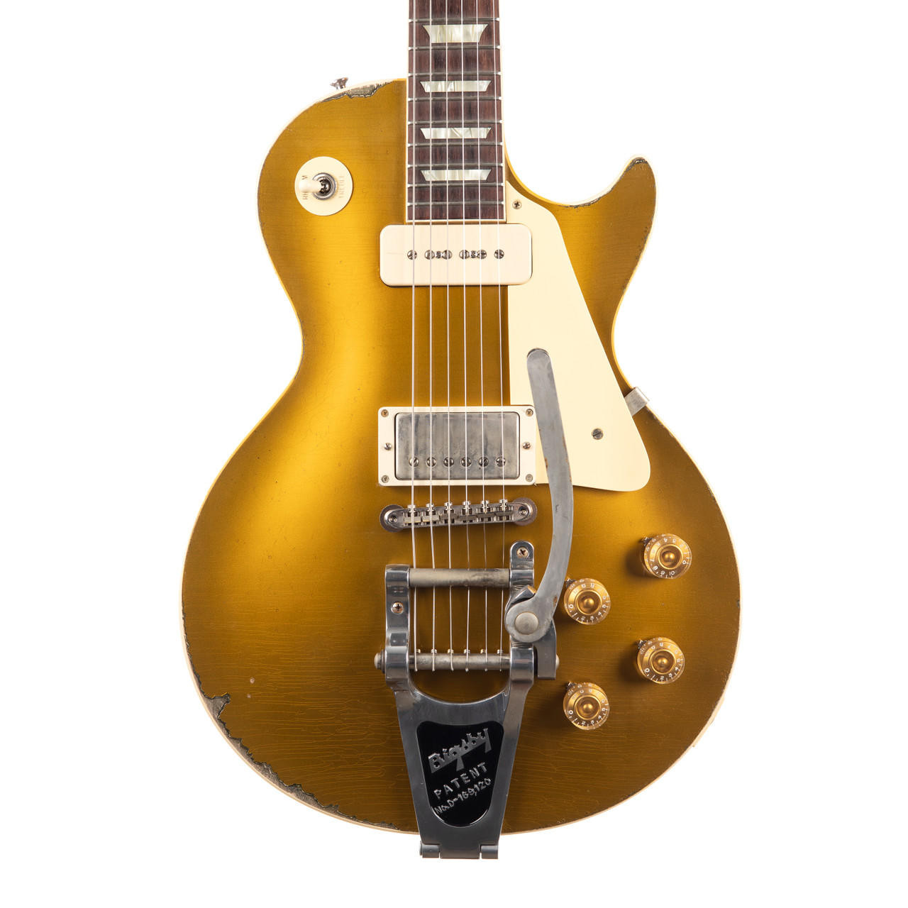 ギター Gibson Custom Shop Murphy Lab 1955 LP Gibson Custom Shop 1955 Sergio Vallin Les Paul Goldtop