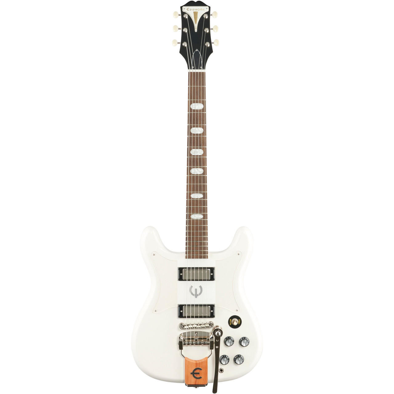 Epiphone Crestwood Custom with Tremotone - Polaris White | Cream