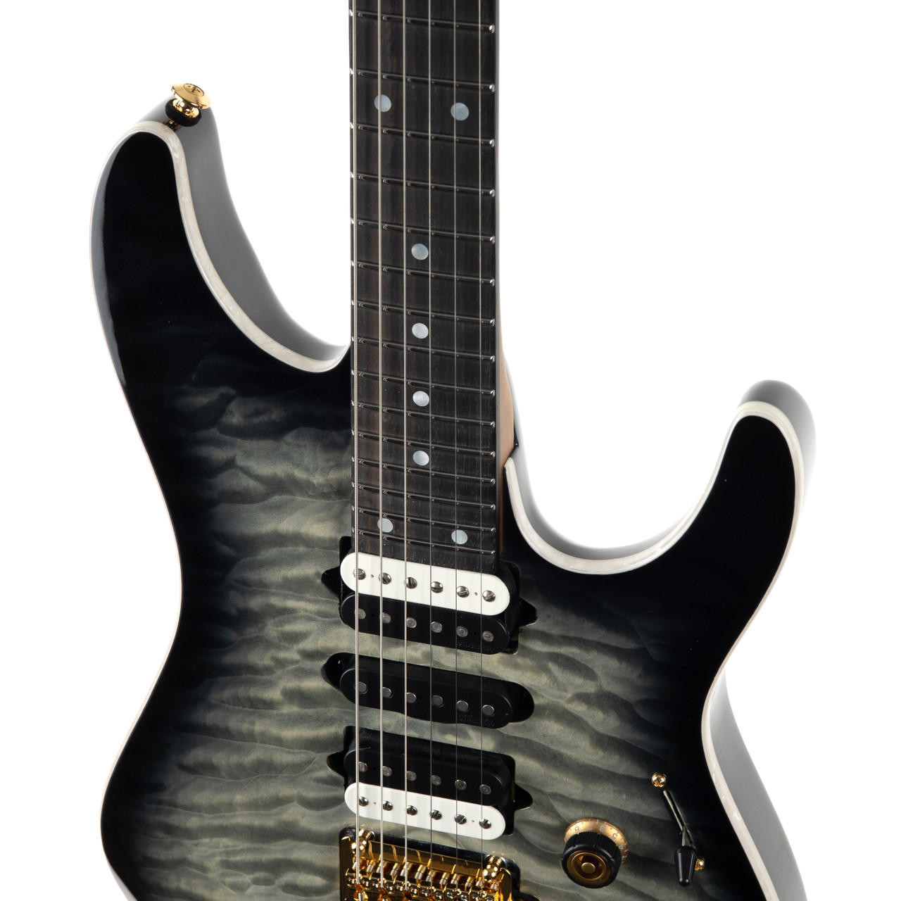 Ibanez AZ47P1QM AZ Premium - Black Ice Burst