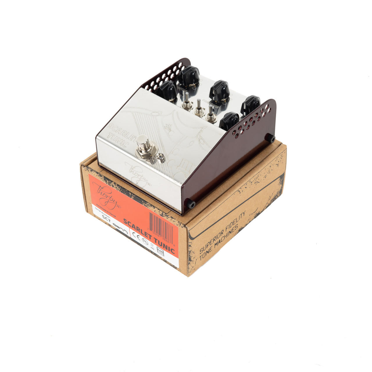 Thorpy FX Scarlet Tunic Analog Amp Emulator Pedal Cream City Music