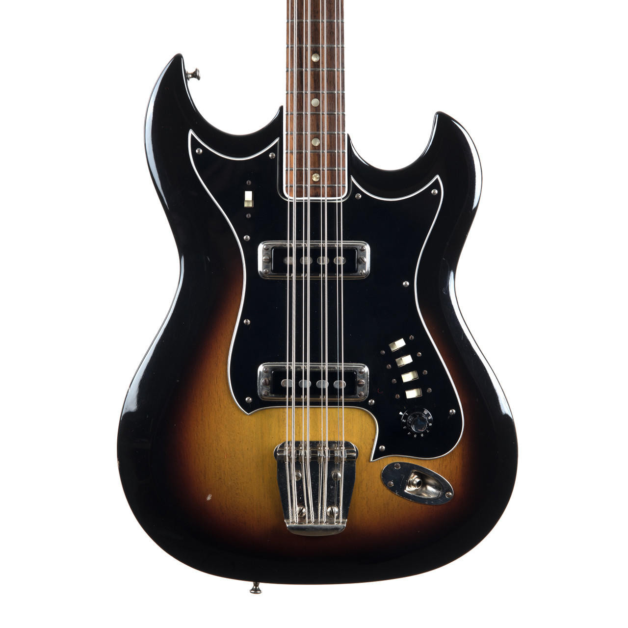 Vintage Hagstrom H-8 8-String Bass Sunburst 1960s | Cream City Music