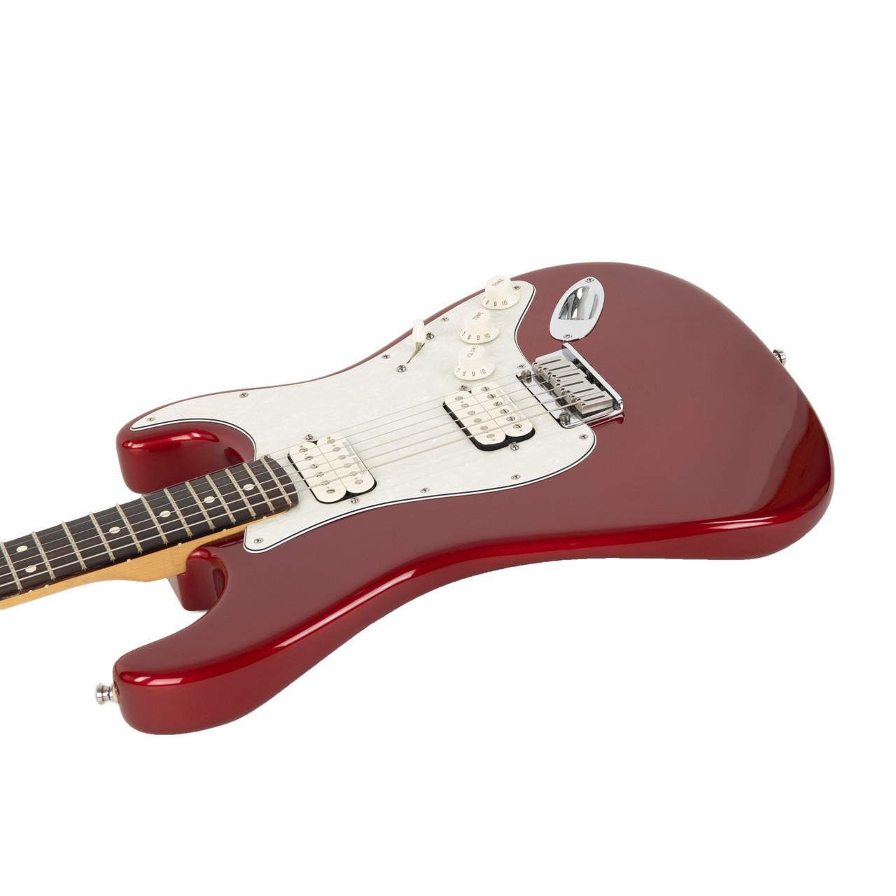 Used Fender Big Apple Stratocaster Candy Apple Red 2000 | Cream