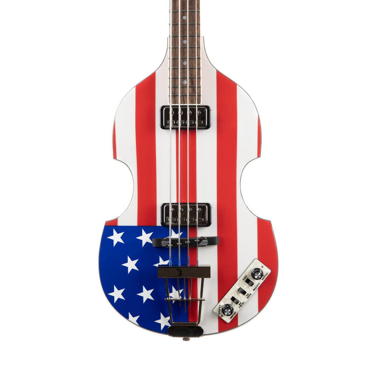 Used Hofner HCT-500/1 Contemporary American Flag Stars & Stripes
