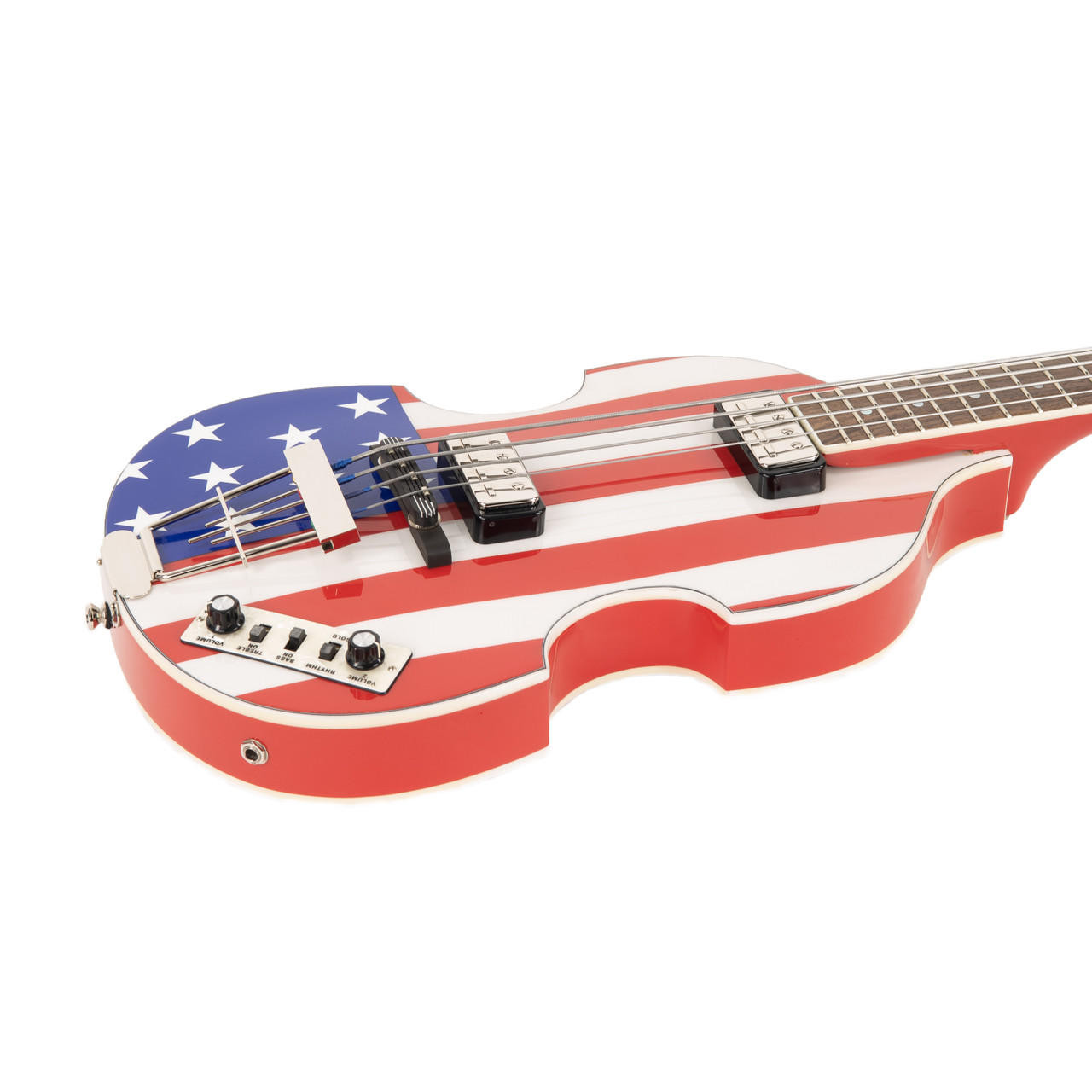 Used Hofner HCT-500/1 Contemporary American Flag Stars & Stripes