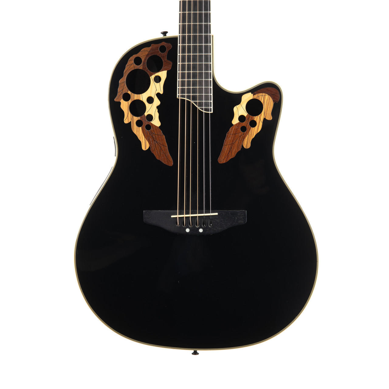 Used Ovation CS257 Celebrity Acoustic Electric Black | Cream City