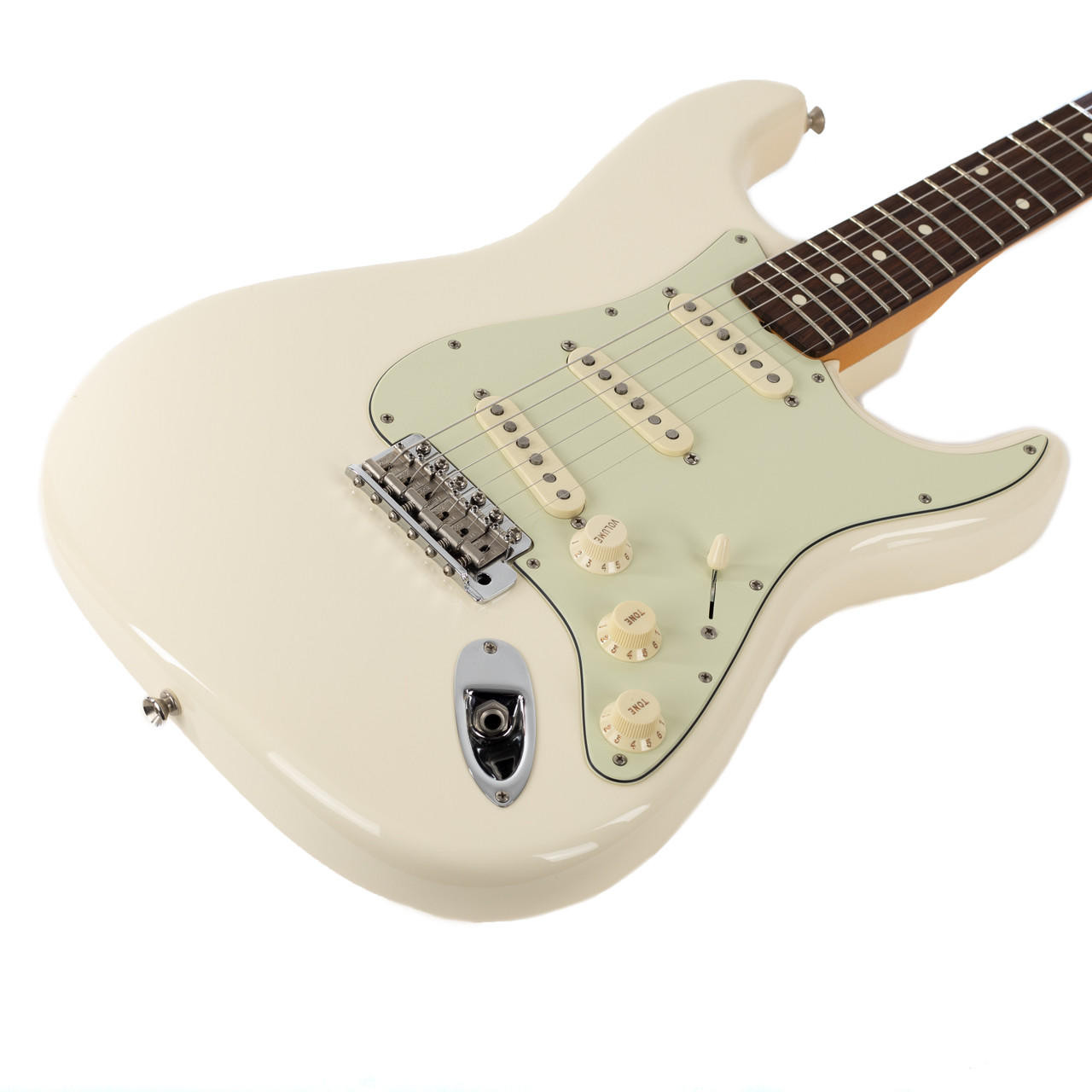 Used Fender John Mayer Stratocaster Olympic White 2007 | Cream