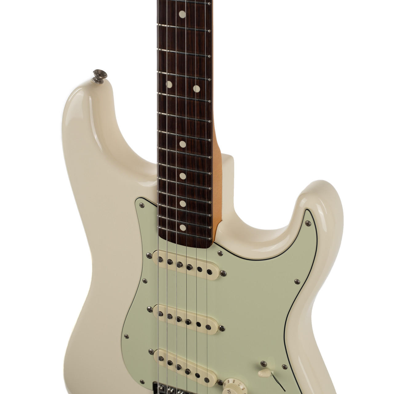 Used Fender John Mayer Stratocaster Olympic White 2007 | Cream 