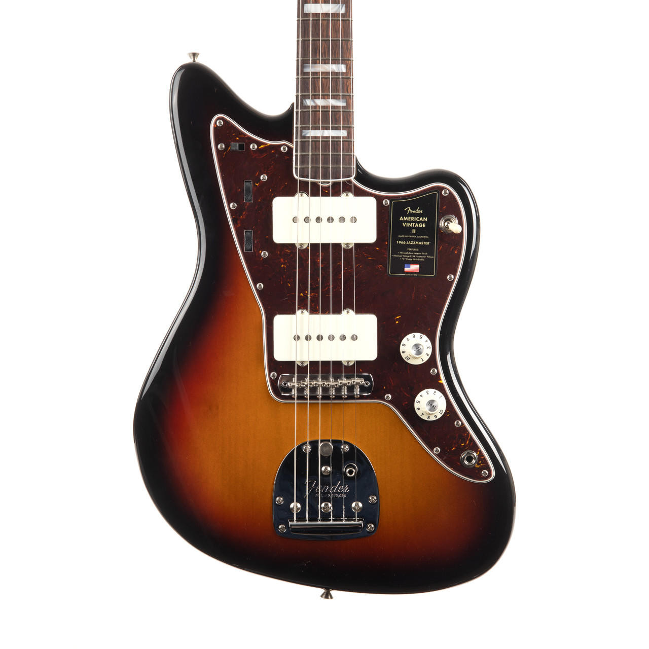 Fender American Vintage II 1966 Jazzmaster Rosewood - 3 Tone Sunburst