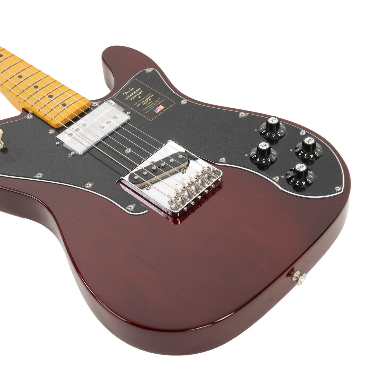 Fender American Vintage II 1977 Telecaster Custom Maple - Wine Red 