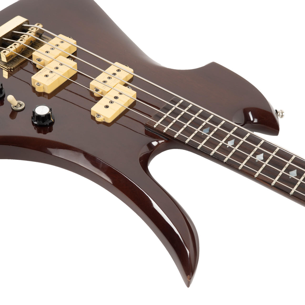 Vintage B.C. Rich Mockingbird Bass Natural 1982 | Cream City Music