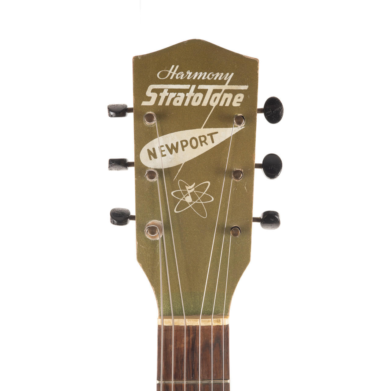 Vintage Harmony Stratotone Newport H42/2 Colorama Metallic Green