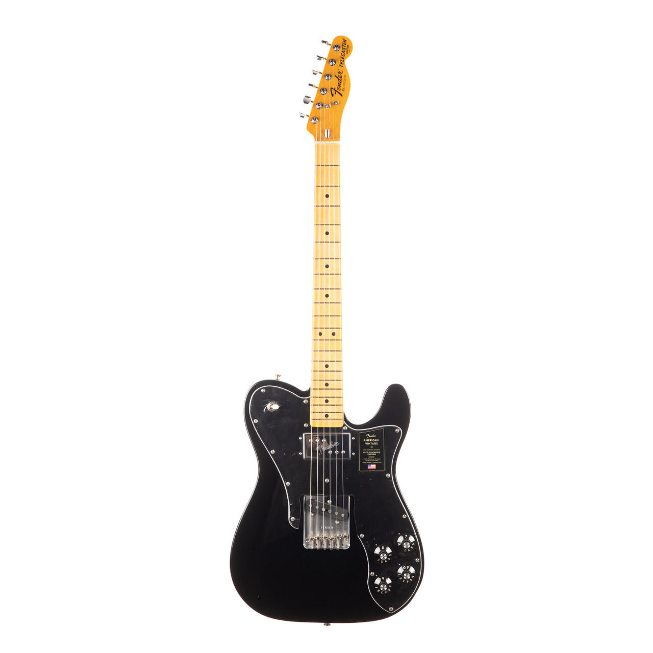 Fender American Vintage II 1977 Telecaster Custom with Belly Cut - Black