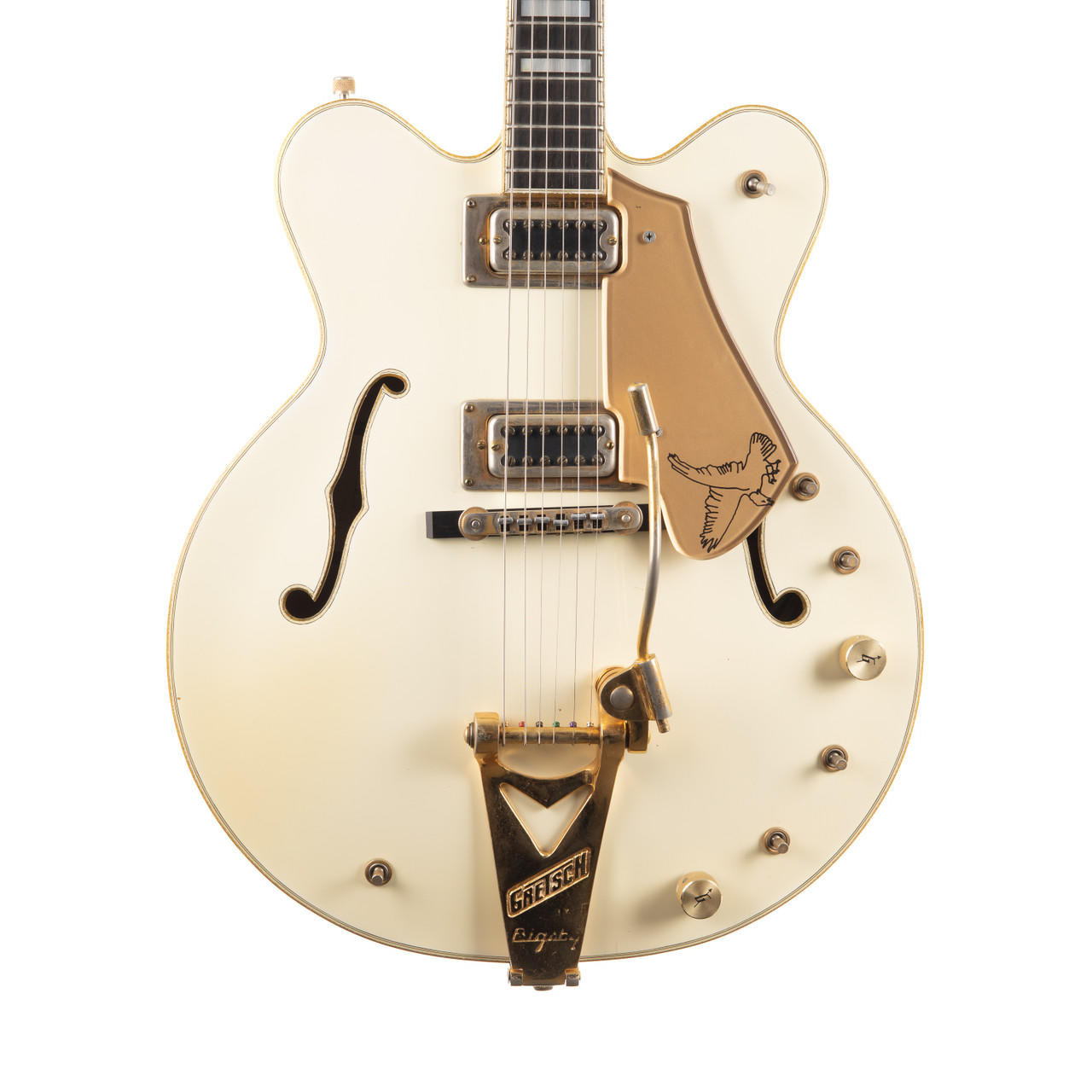ビンテージフラワ-ベ-ス?(White friars 1966年) Vintage Gretsch Model 7595 White Falcon Stereo 1977 | Cream City Music