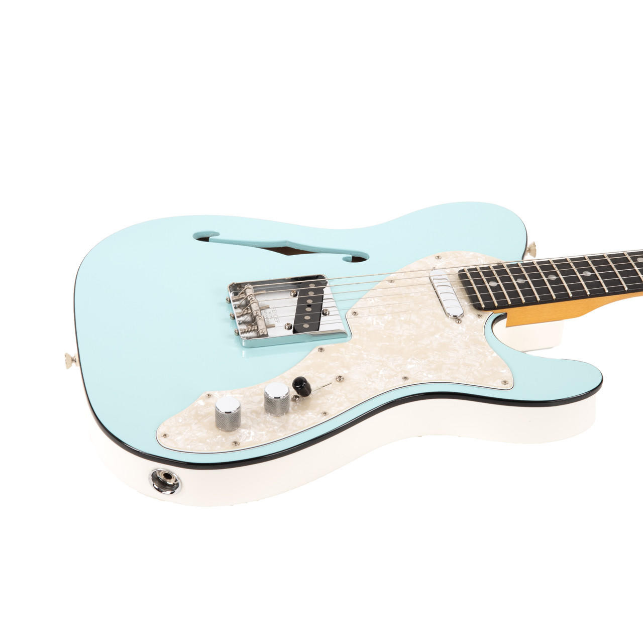Used Fender FSR Telecaster Thinline Daphne Blue Arctic White 2019