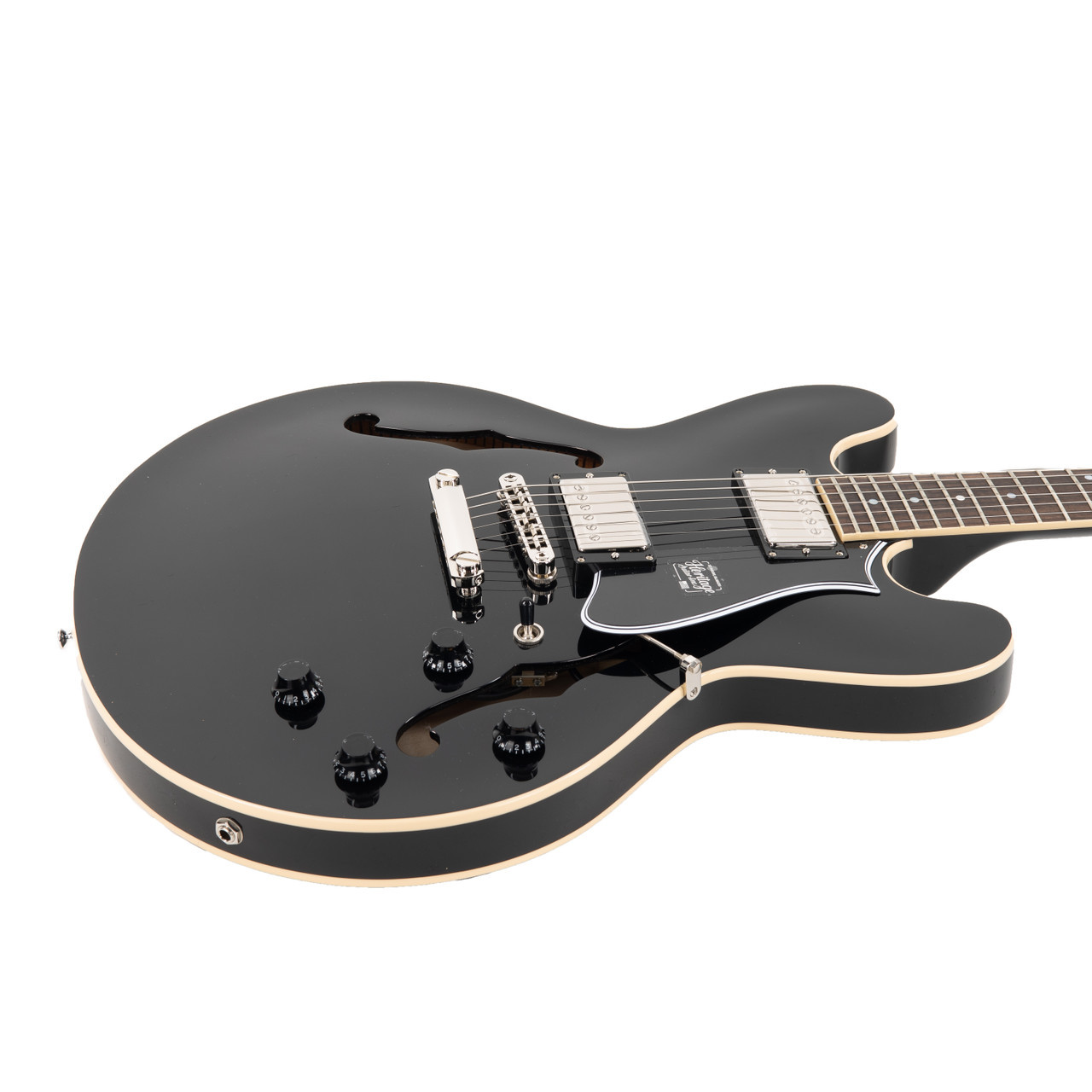 Heritage H-535 Ebony セミアコ USA製 Heritage H-535 - Ebony - Eddie's Guitars
