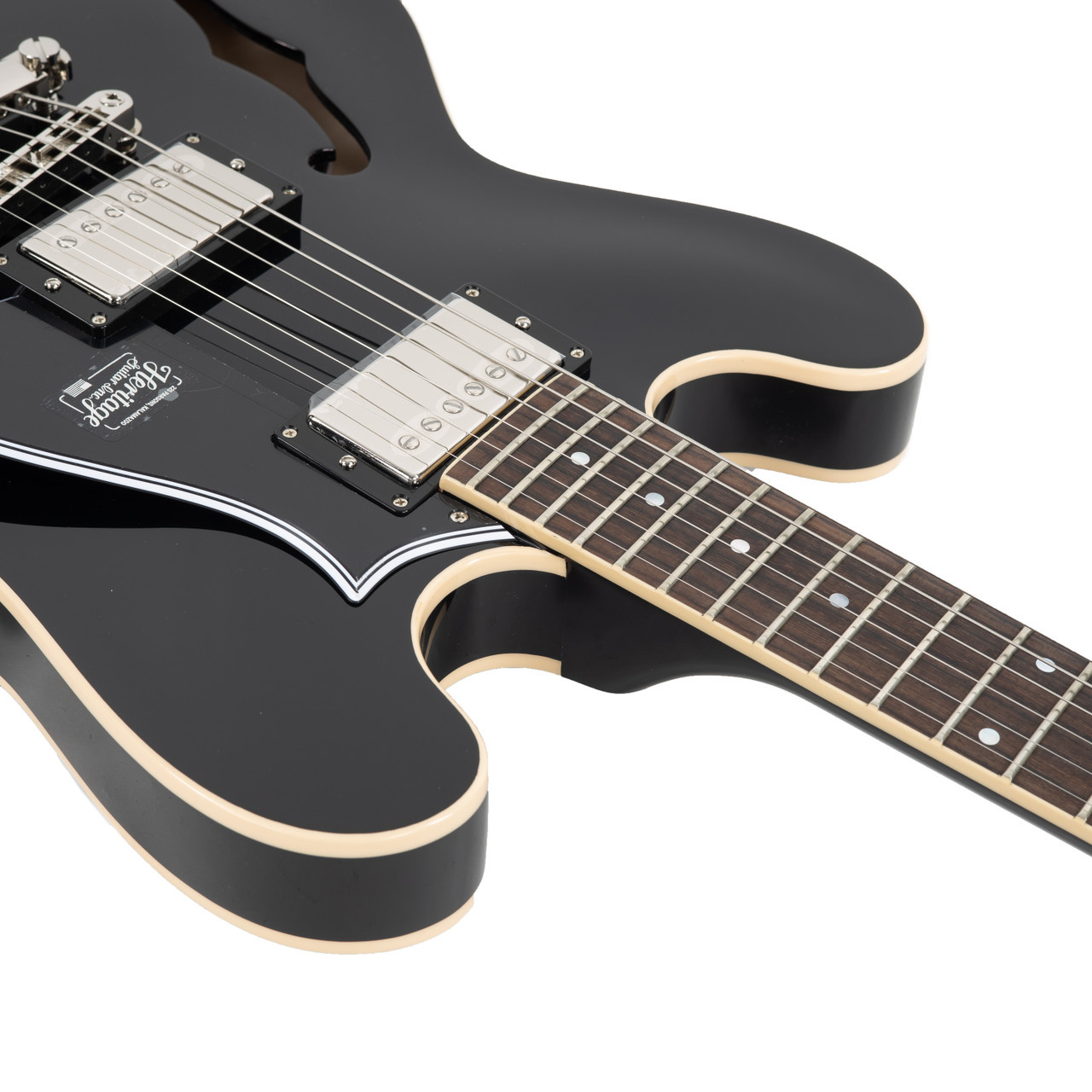 Heritage H-535 Standard Semi Hollow - Ebony AM01606 | Cream