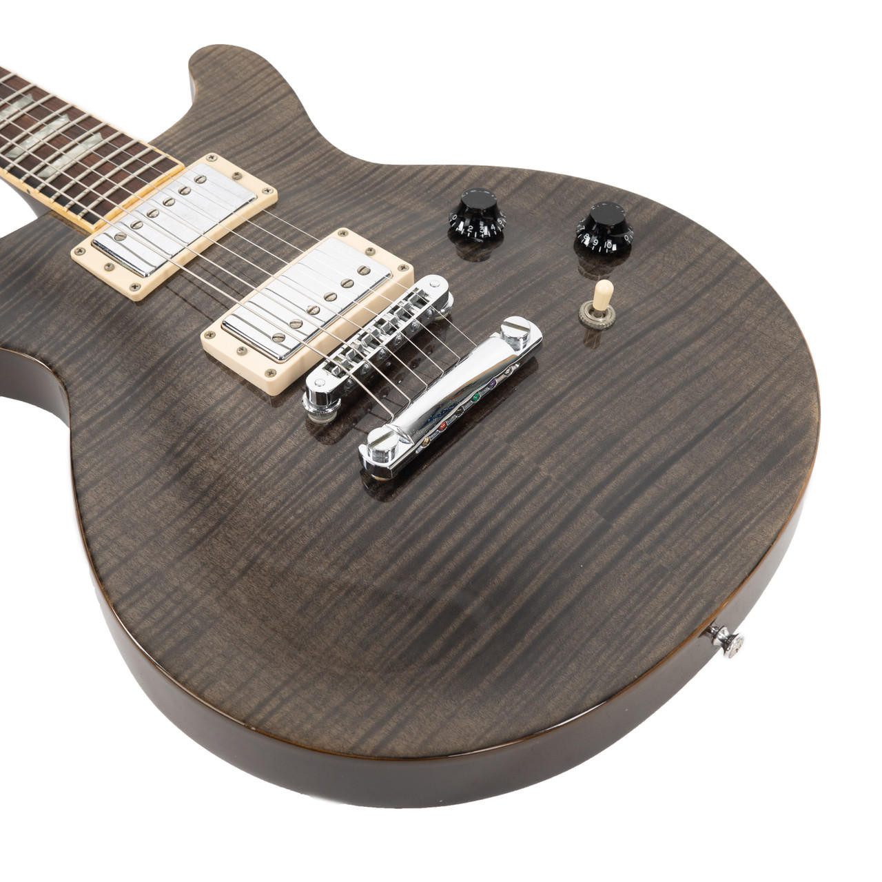 Used Gibson Les Paul Standard Double Cutaway Flame Top Black