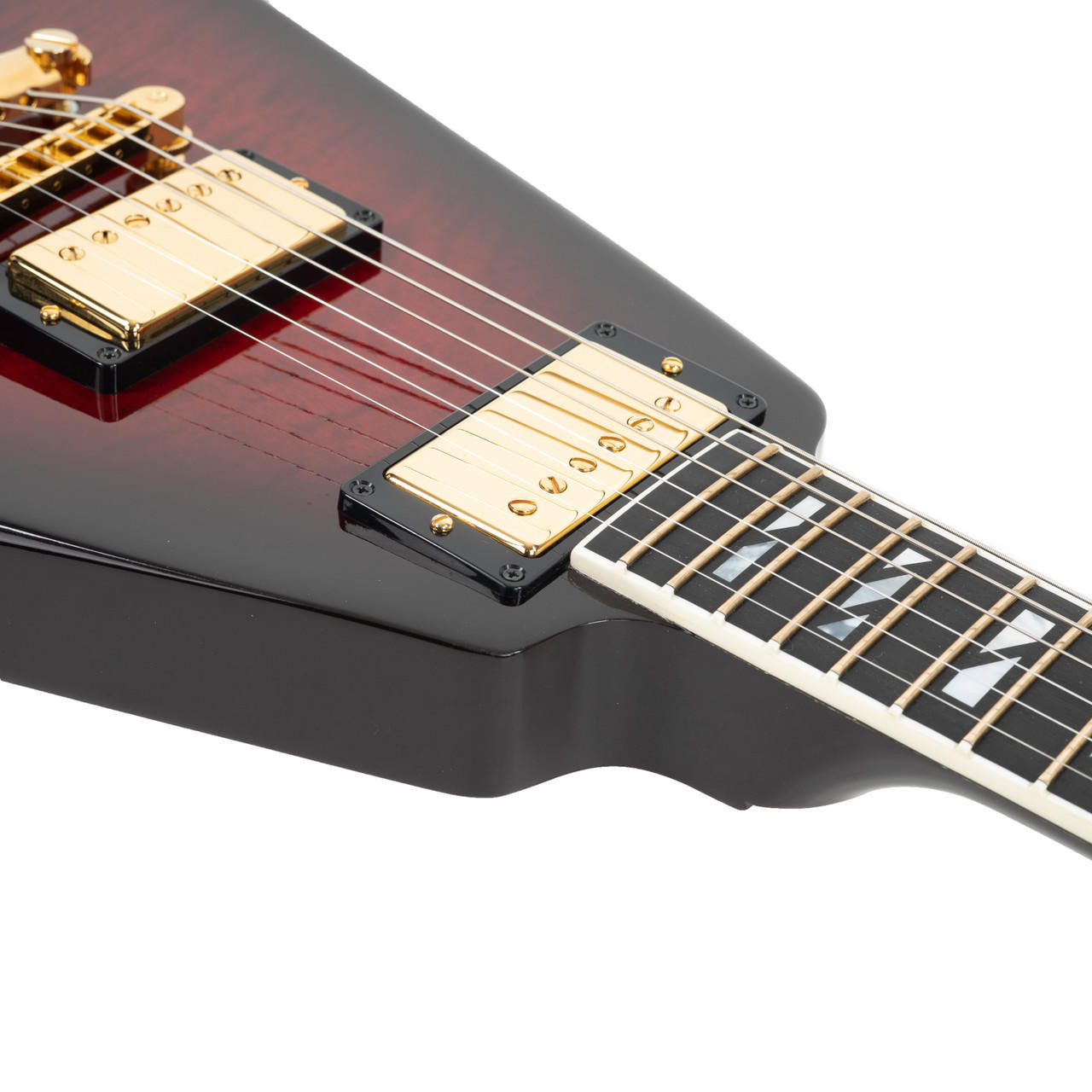 Used Gibson 50th Anniversary Flying V Brimstone Burst 2008 | Cream