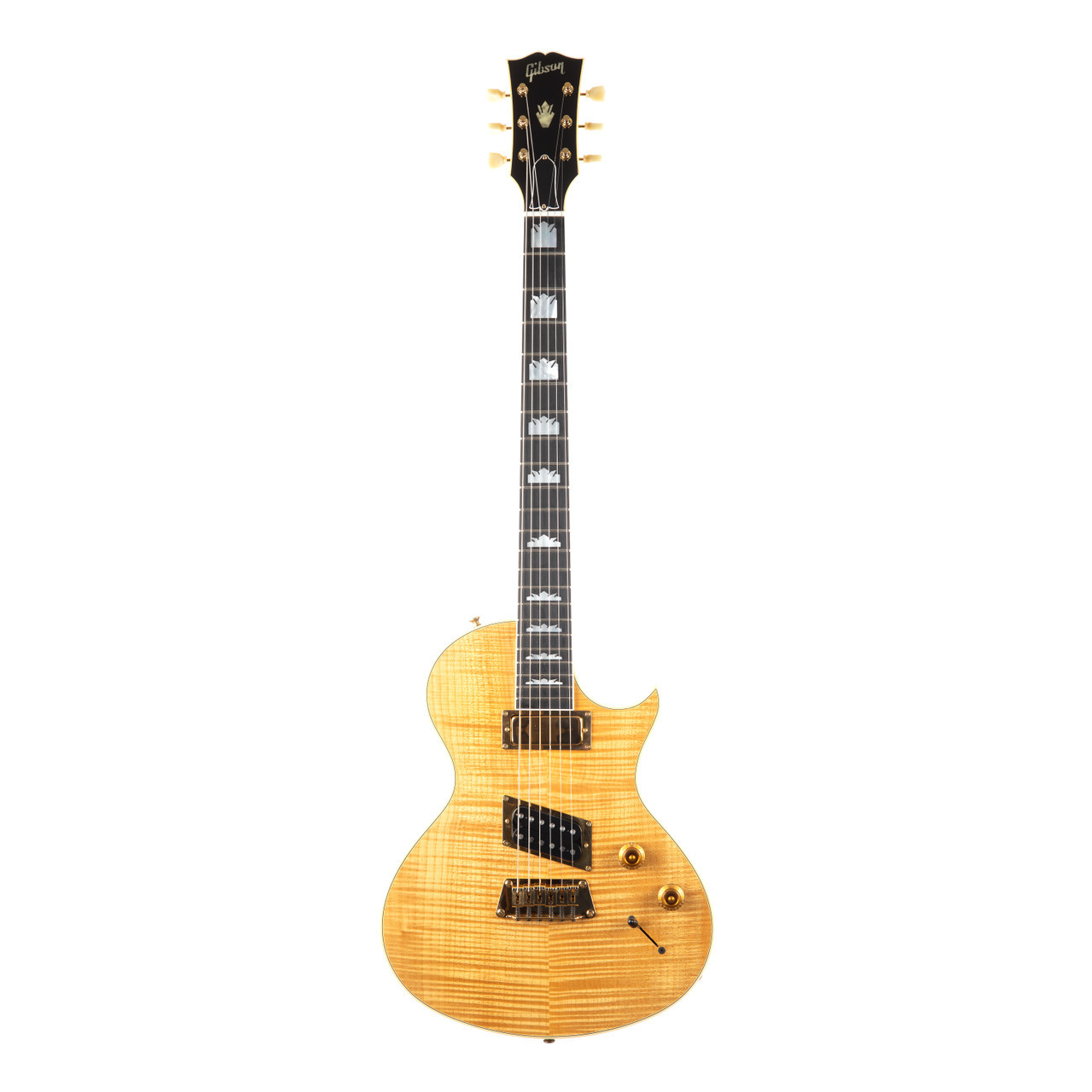 Used Gibson Nighthawk Custom Natural Flame Top 1994 | Cream