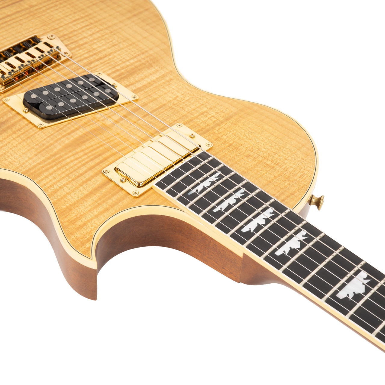 Used Gibson Nighthawk Custom Natural Flame Top 1994 | Cream