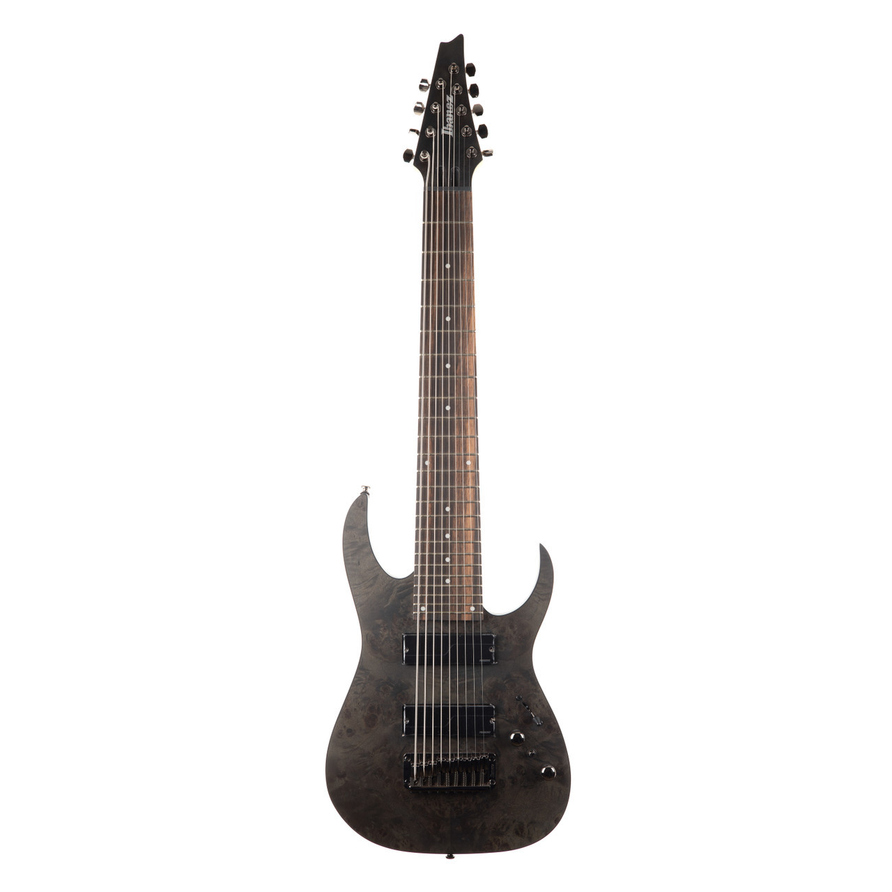 Ibanez RG9PB Axe Design Lab 9 String - Transparent Gray Flat