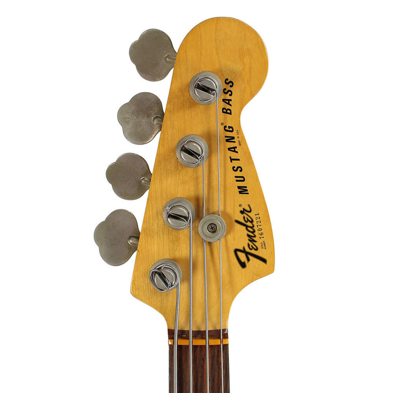 Vintage 1976 Fender Mustang Bass Black Finish | Cream City Music