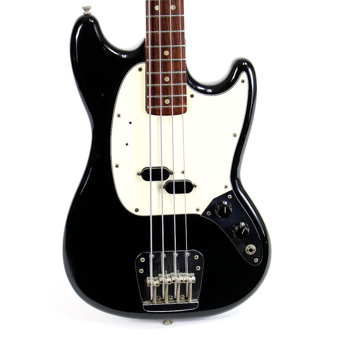 Vintage 1976 Fender Mustang Bass Black Finish