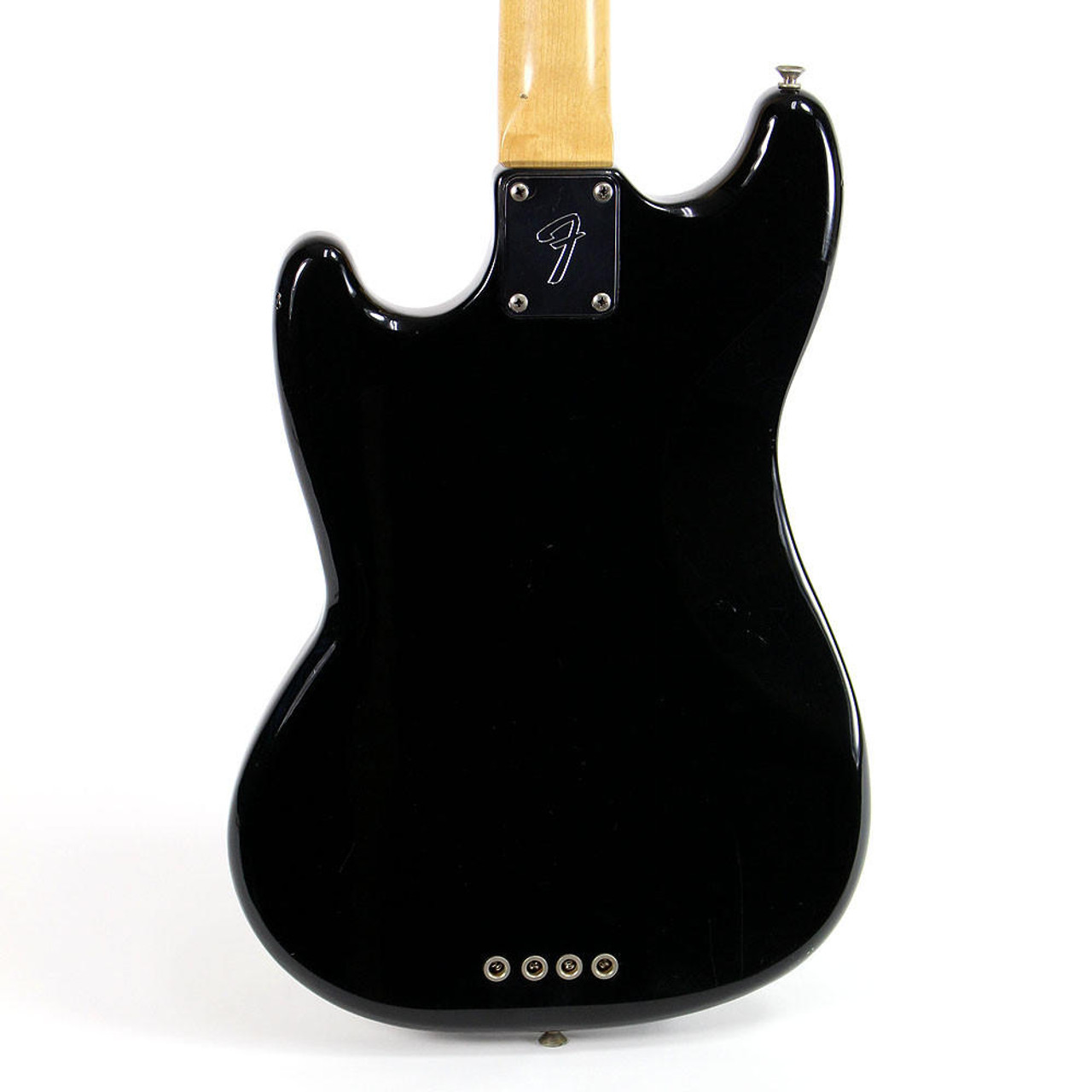 Vintage 1976 Fender Mustang Bass Black Finish | Cream City Music