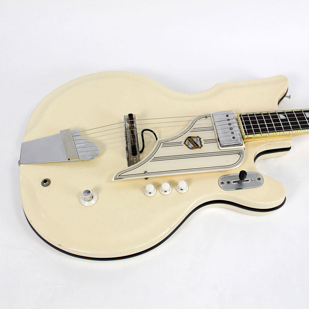 Vintage 1961 National Val Pro 84 Electric Guitar White Finish