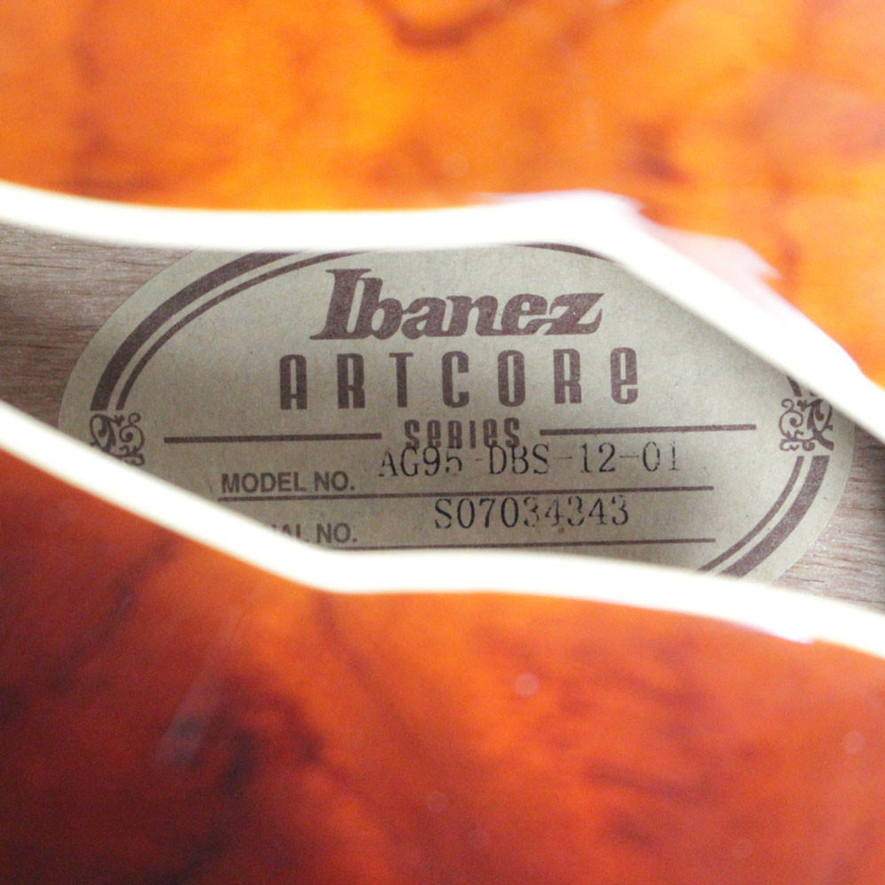 theboyz シリアル 2007 Ibanez AG95-DBS-12-01 Hollowbody Electric Guitar