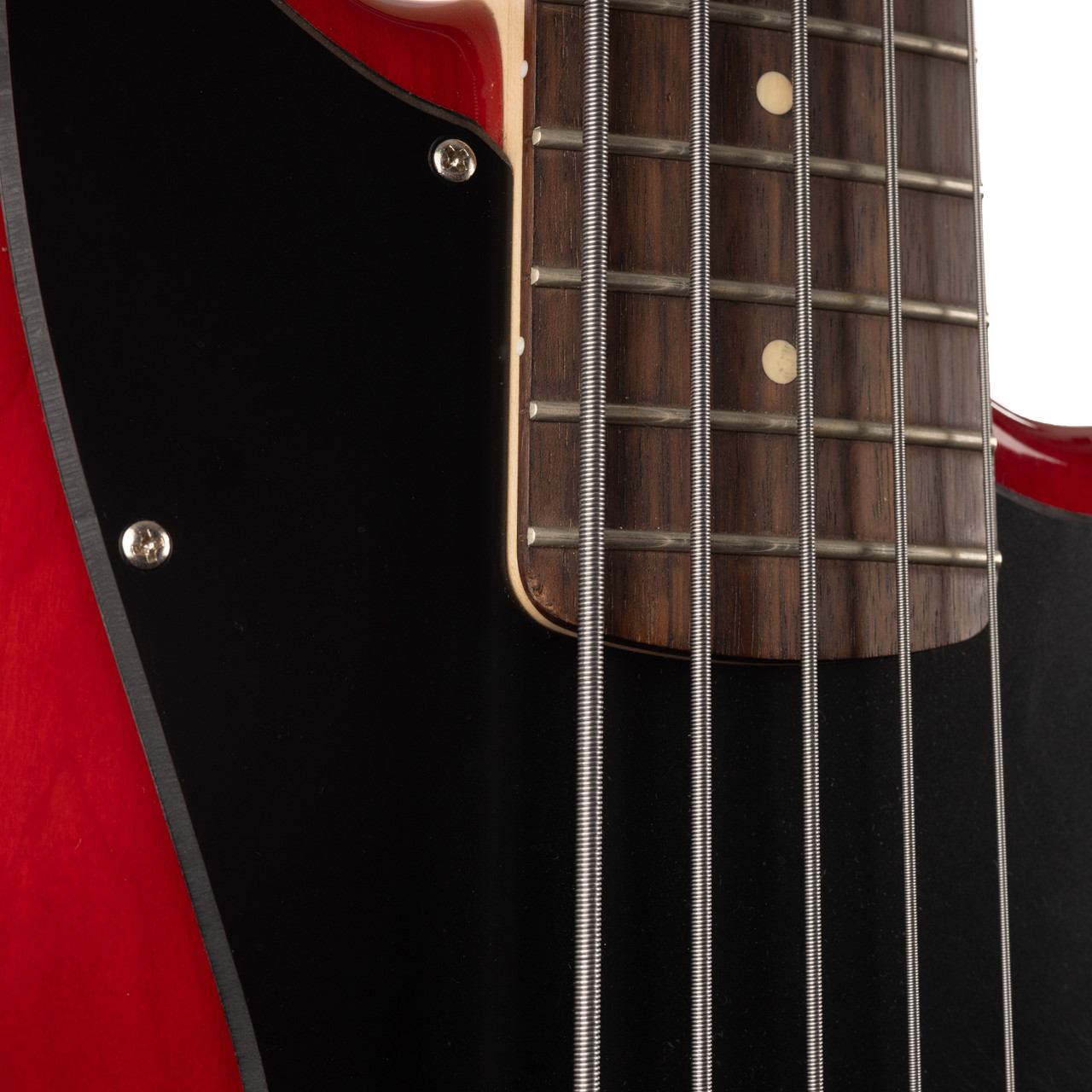 Used Squier Vintage Modified Jaguar Bass V Special Crimson