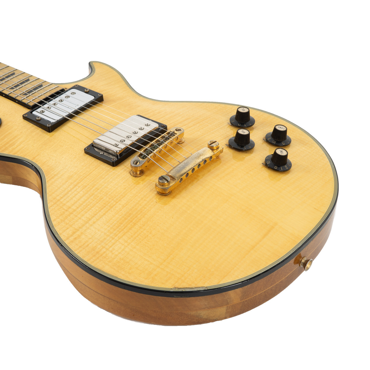 Vintage Ibanez Model 2350 Custom Natural Flame Top 1970s | Cream