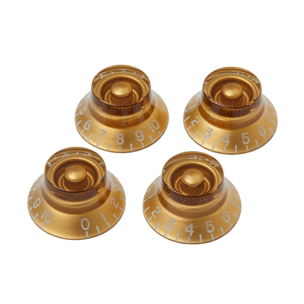 Gibson Top Hat Knobs Gold 4 Pack Cream City Music