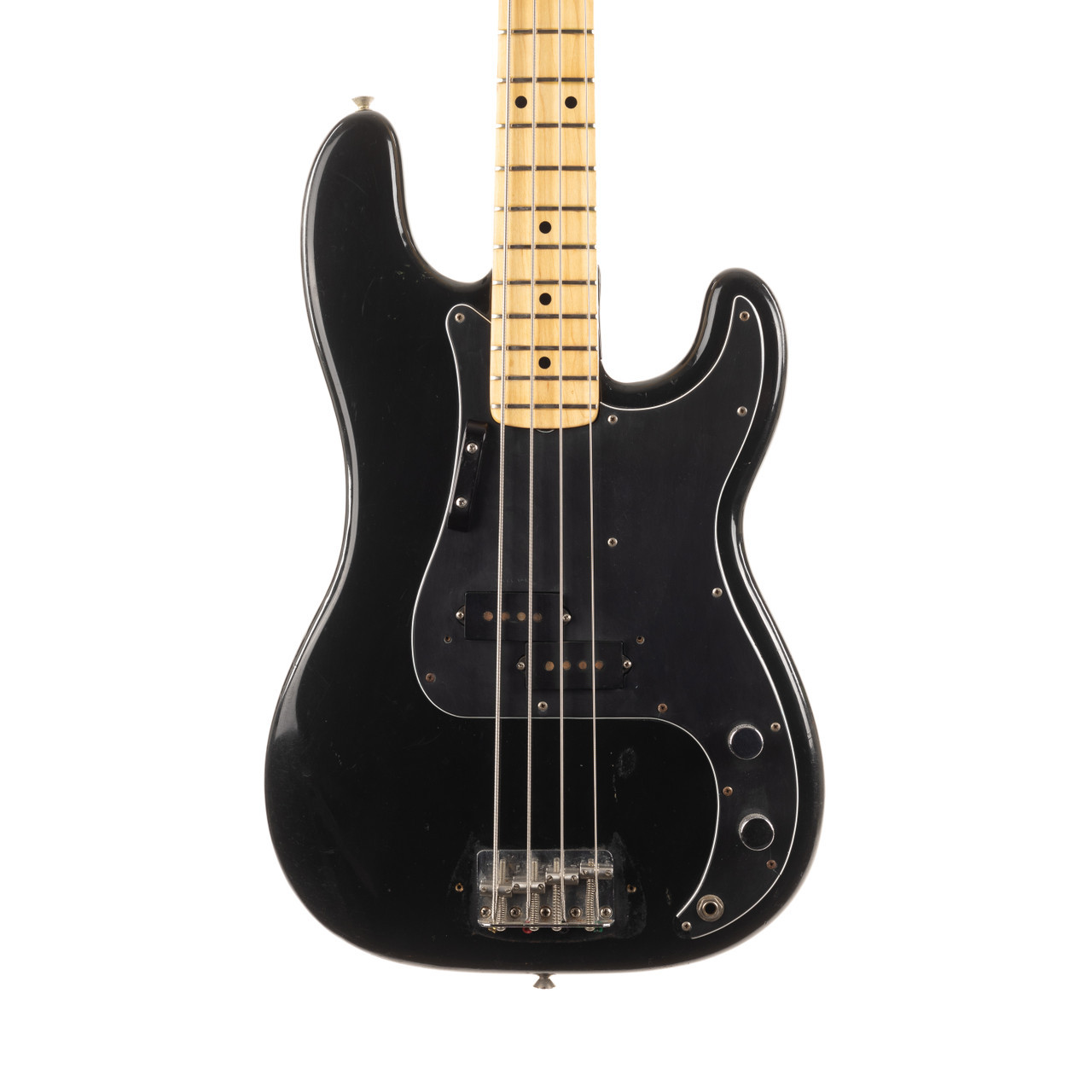 Vintage Fender Precision Bass Black 1976 | Cream City Music