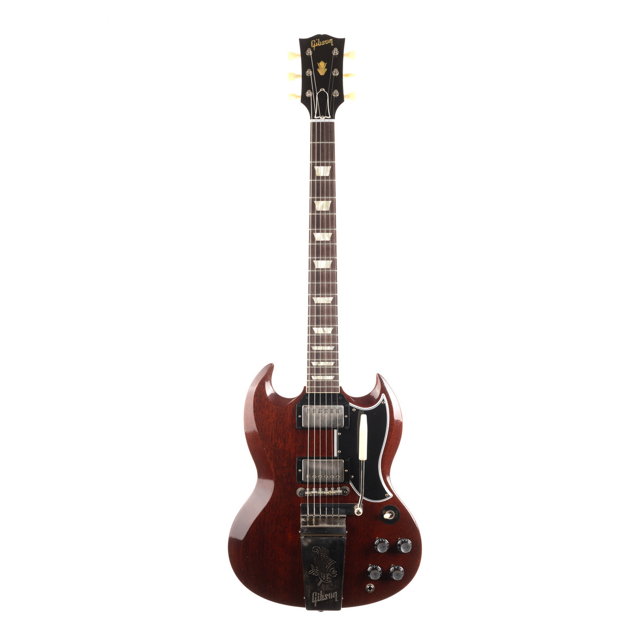 Gibson Custom 1964 SG Standard Reissue with Maestro Ultra Light Aged -  Cherry Red