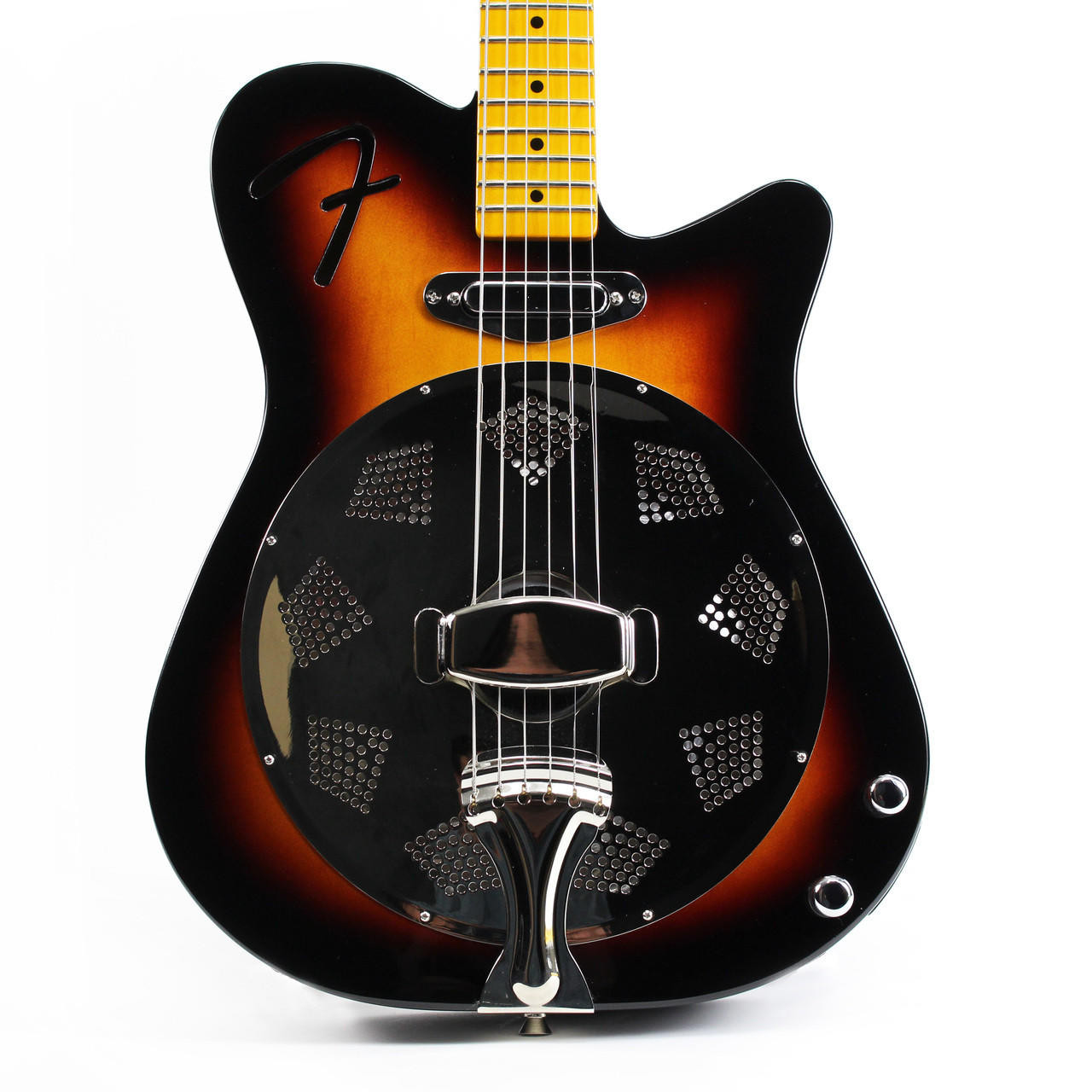 Fender Reso-Tele Resonator Acoustic Electric Guitar 3 Tone
