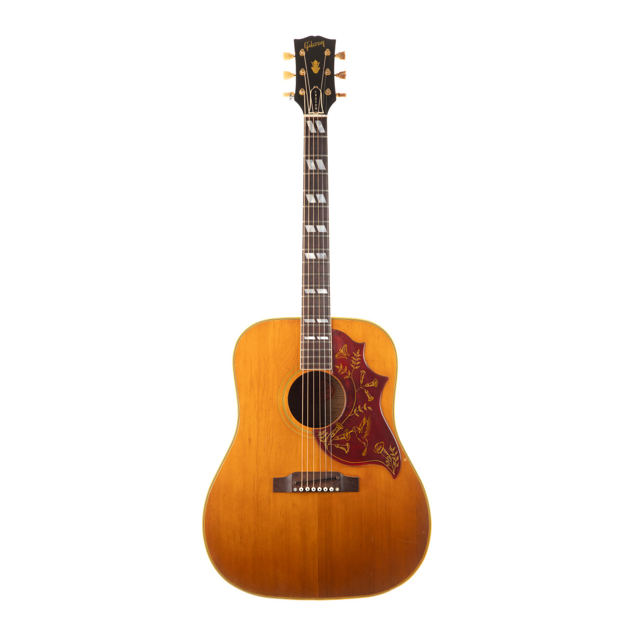 Vintage Gibson Hummingbird Flame Maple Back Natural 1963 | Cream