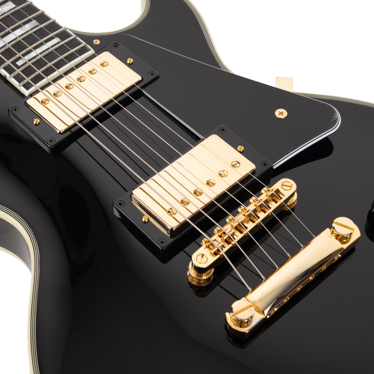Epiphone Inspired by Gibson Custom Les Paul Custom - Ebony | Cream