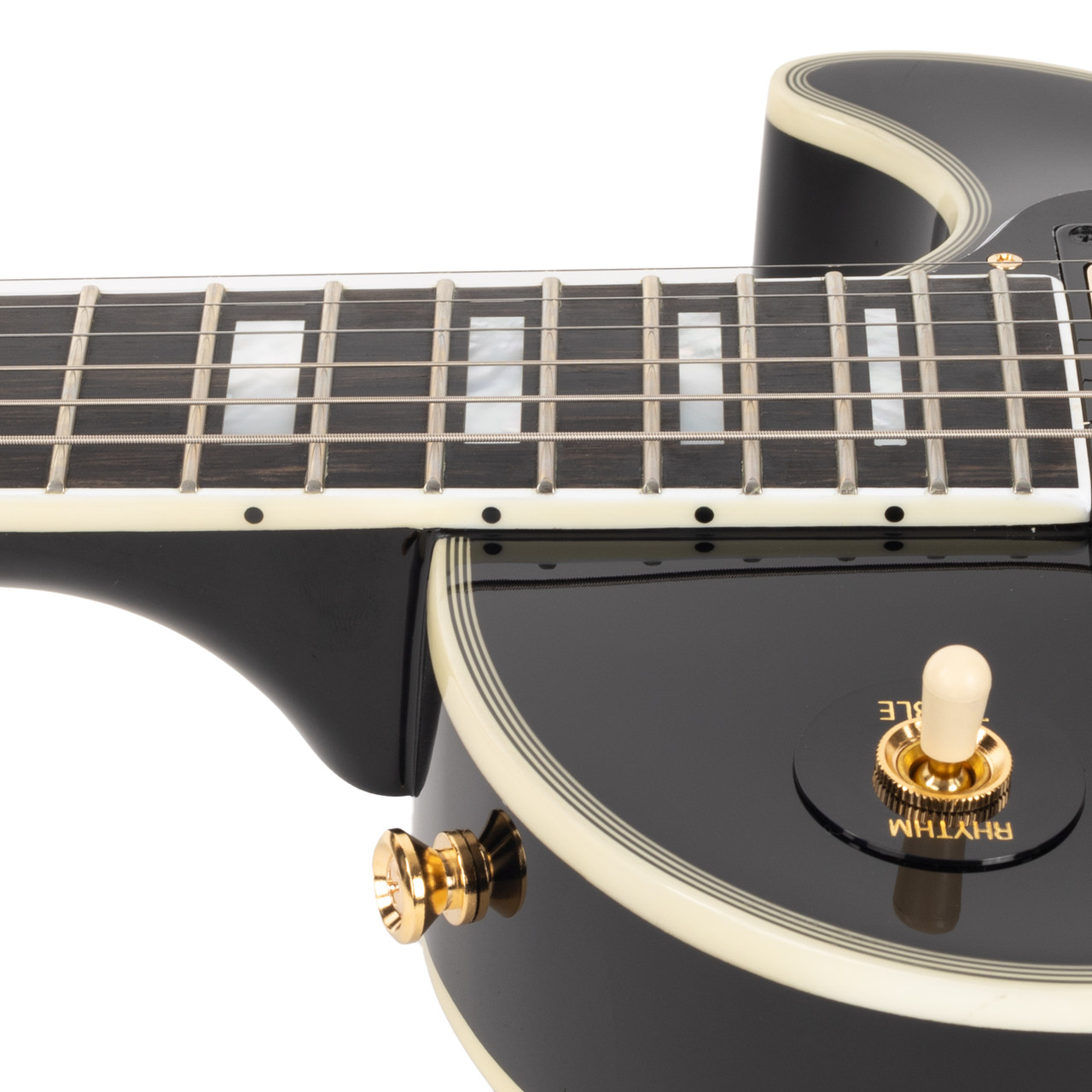 Epiphone Inspired by Gibson Custom Les Paul Custom - Ebony | Cream